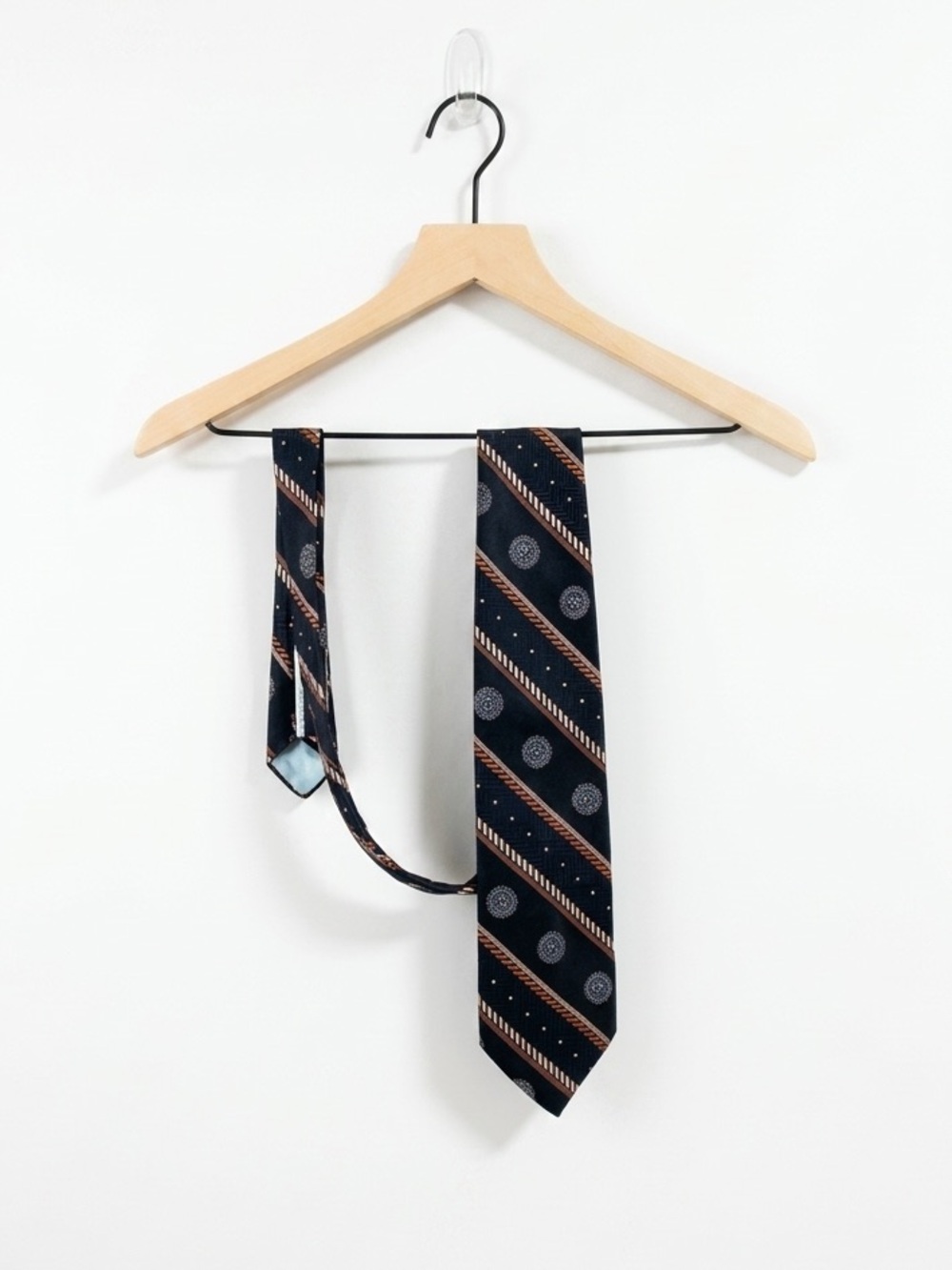 Vintage Diagonal Medallion Stripe Tie - Picture 1 of 5